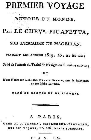 antonio pigafetta manuscript